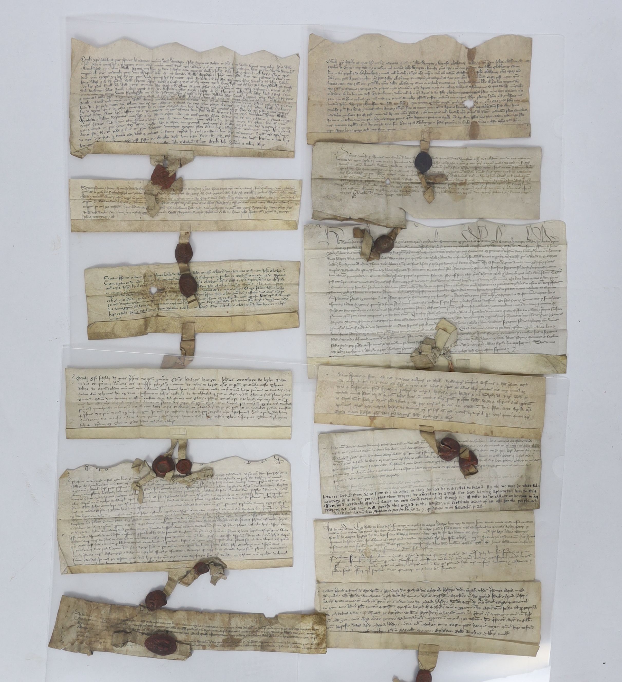 ° ° A Collection of deeds and documents relating chiefly to Kent, 1264-1654, from the collection - Image 22 of 42