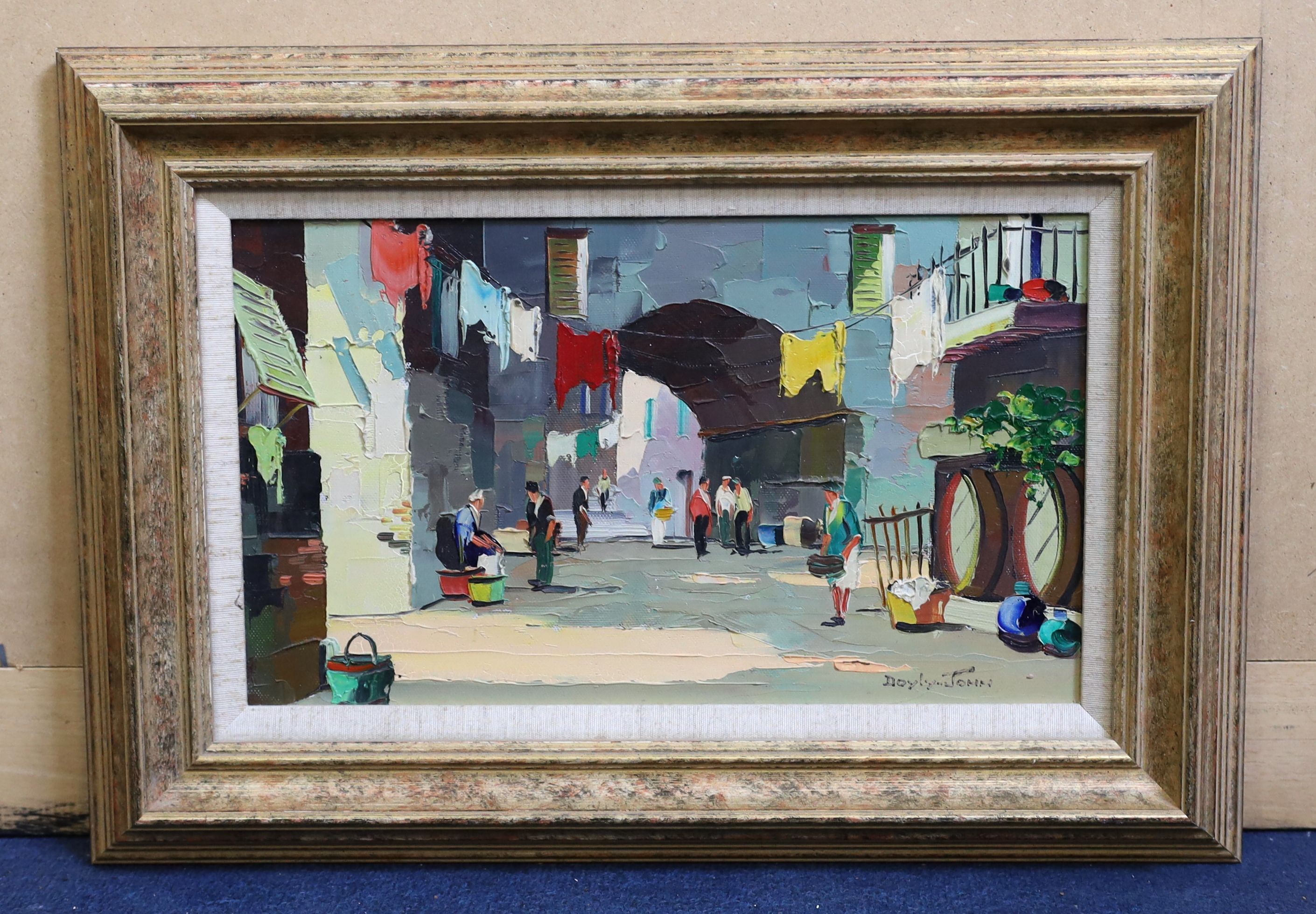 § § Cecil Rochfort Doyly-John (1906-1993) 'The Old Ville, Nice, South of France'oil on - Image 2 of 4