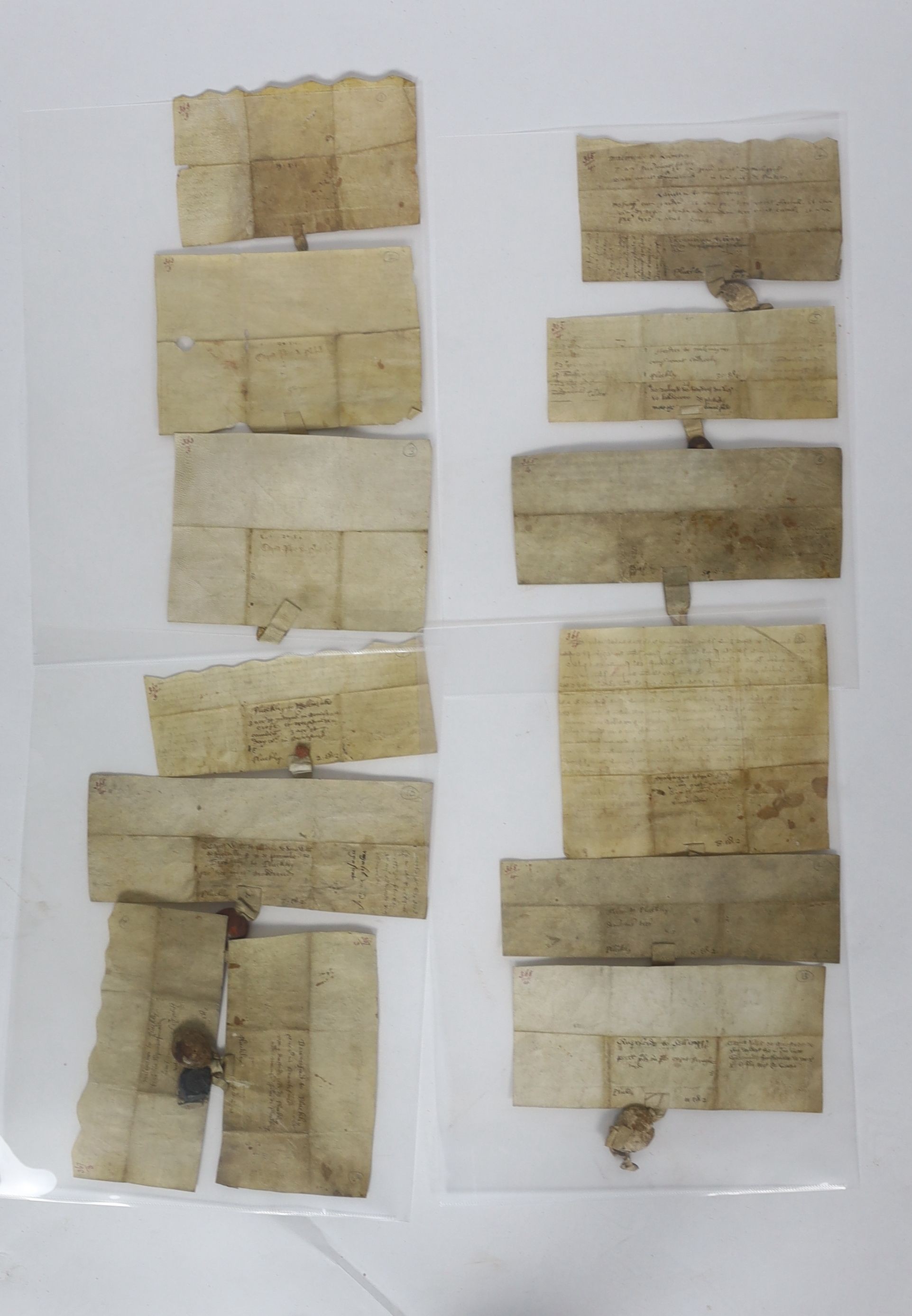 ° ° A Collection of deeds and documents relating chiefly to Kent, 1264-1654, from the collection - Image 4 of 42