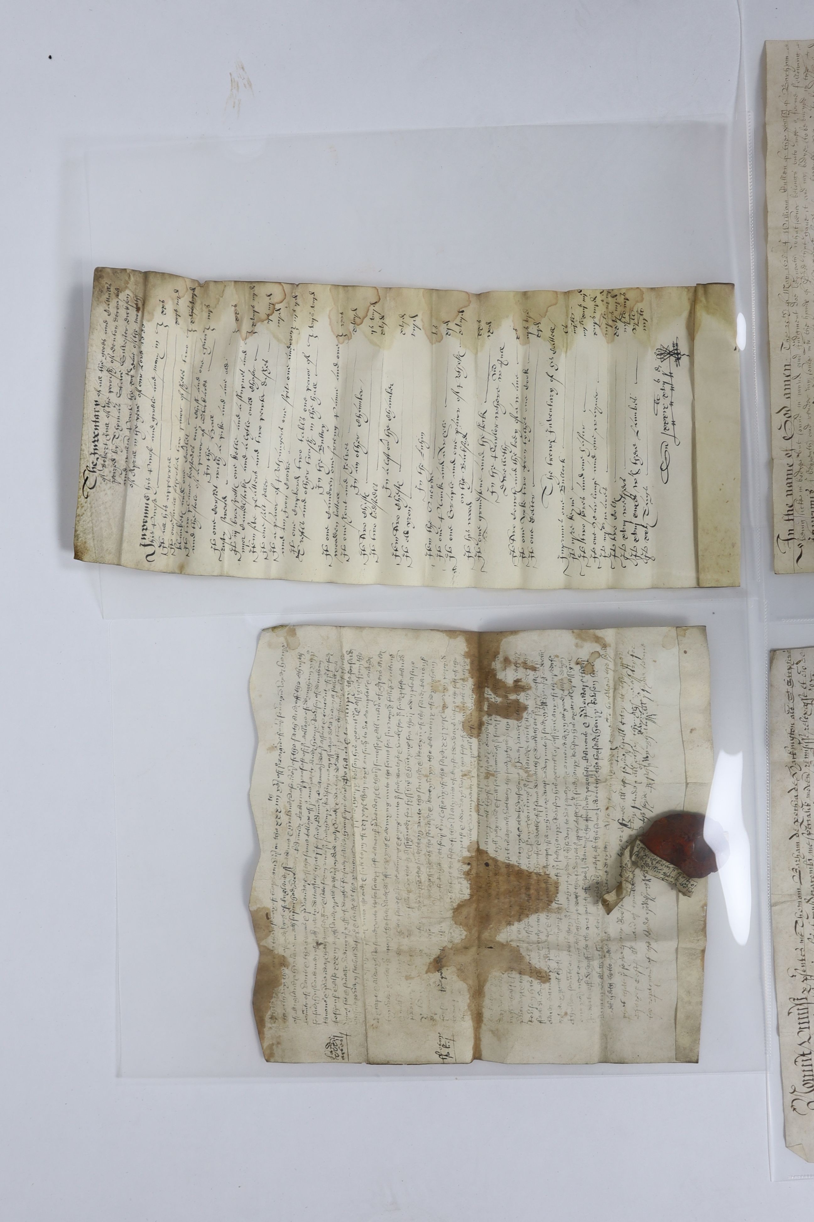 ° ° A Collection of deeds and documents relating chiefly to Kent, 1264-1654, from the collection - Image 34 of 42