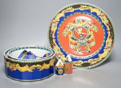 Versace 'Le Roi Soleil' by Rosenthal, five items