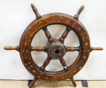 A ship's wheel, early 19th century