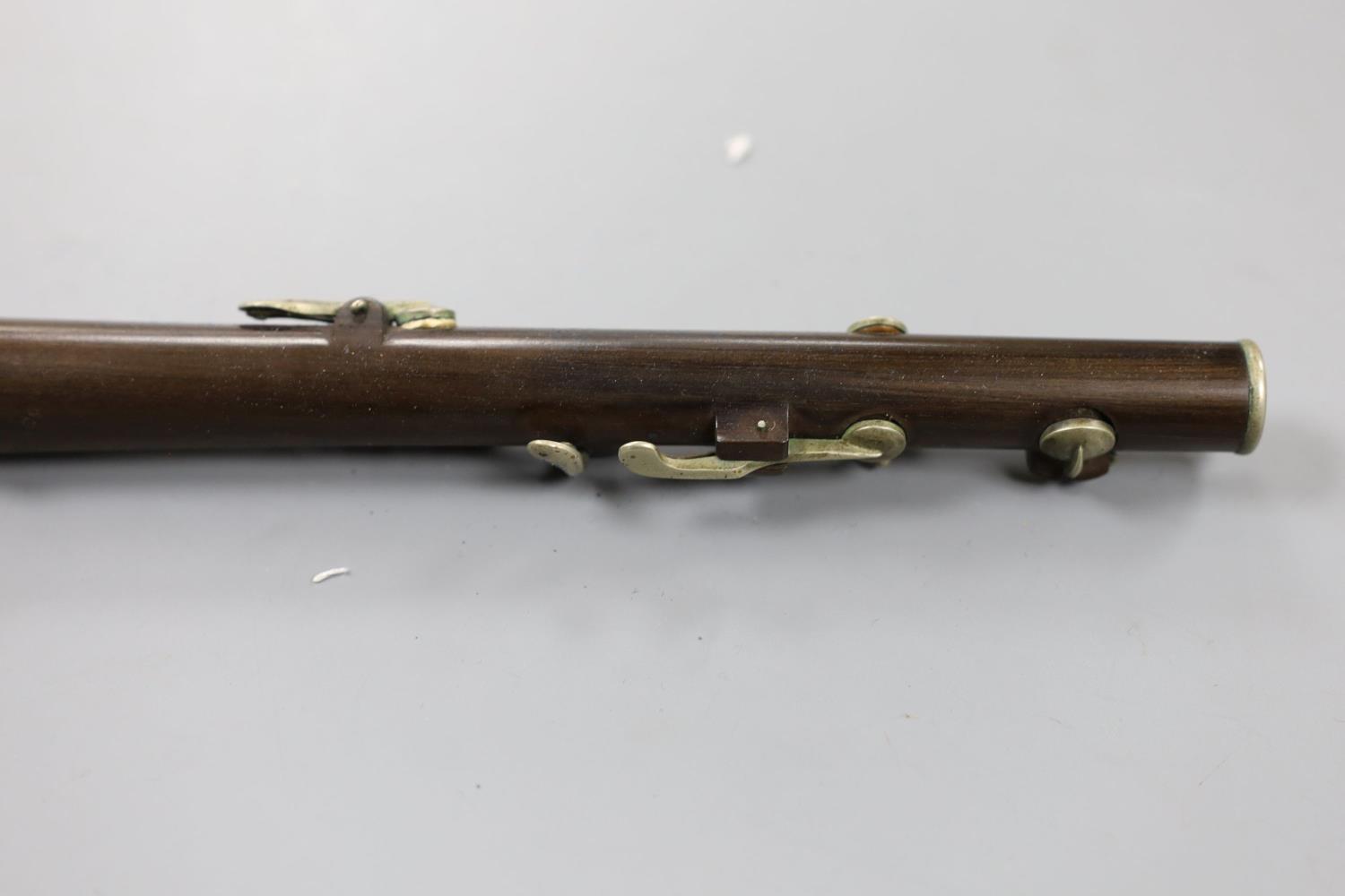 A Keith Prowse flute, 30cm, in original mahogany case - Image 4 of 5