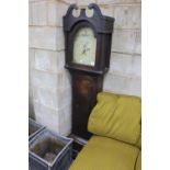 A George III oak 30 hour longcase clock, height 183cm (reduced)
