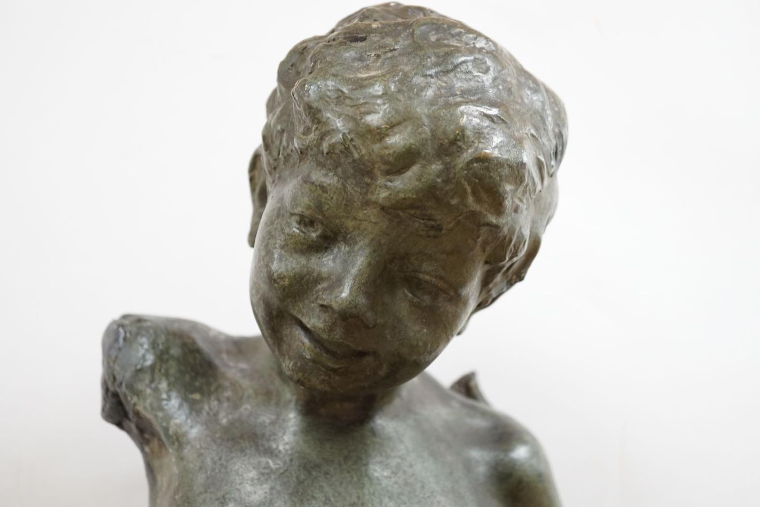Margaret Wrightson, large bronze-finished statuette, 84cm - Image 2 of 9