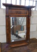 A Biedermier mahogany pier glass, width 74cm, height 93cm