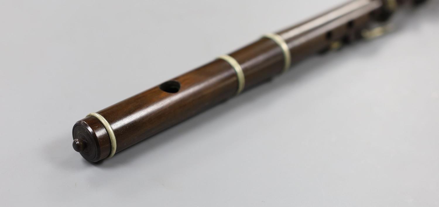 A Keith Prowse flute, 30cm, in original mahogany case - Image 3 of 5