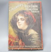 A Gallaher’s Tobacco mounted poster, 49x34cm excl. mount