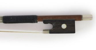 A Violin bow, maker's stamp Jerome Thiboubille - Lamy74cm.