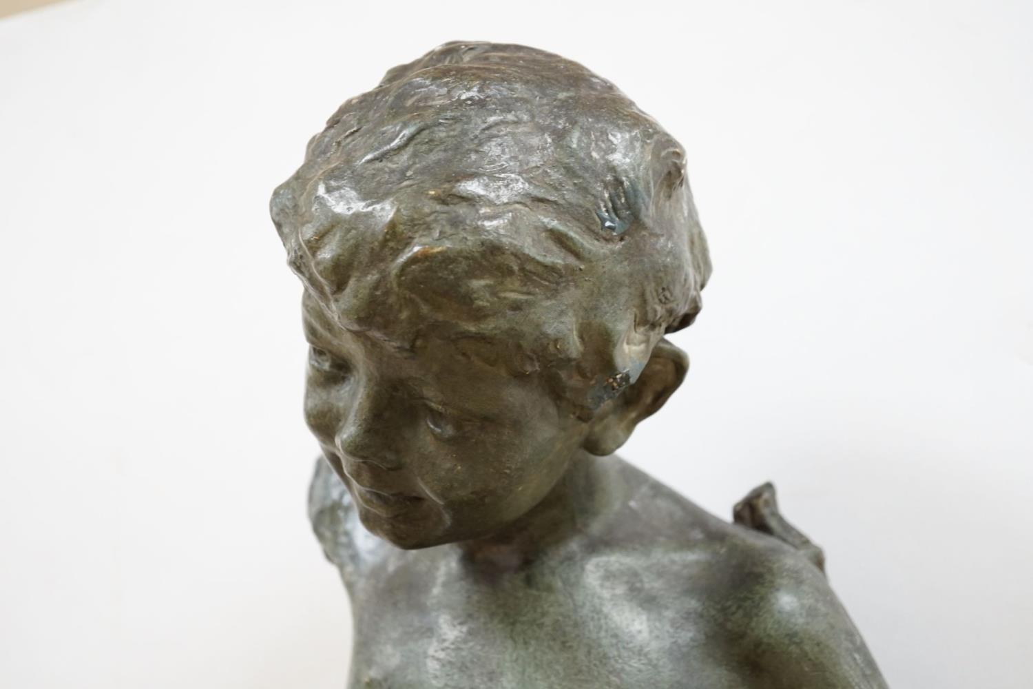 Margaret Wrightson, large bronze-finished statuette, 84cm - Image 3 of 9