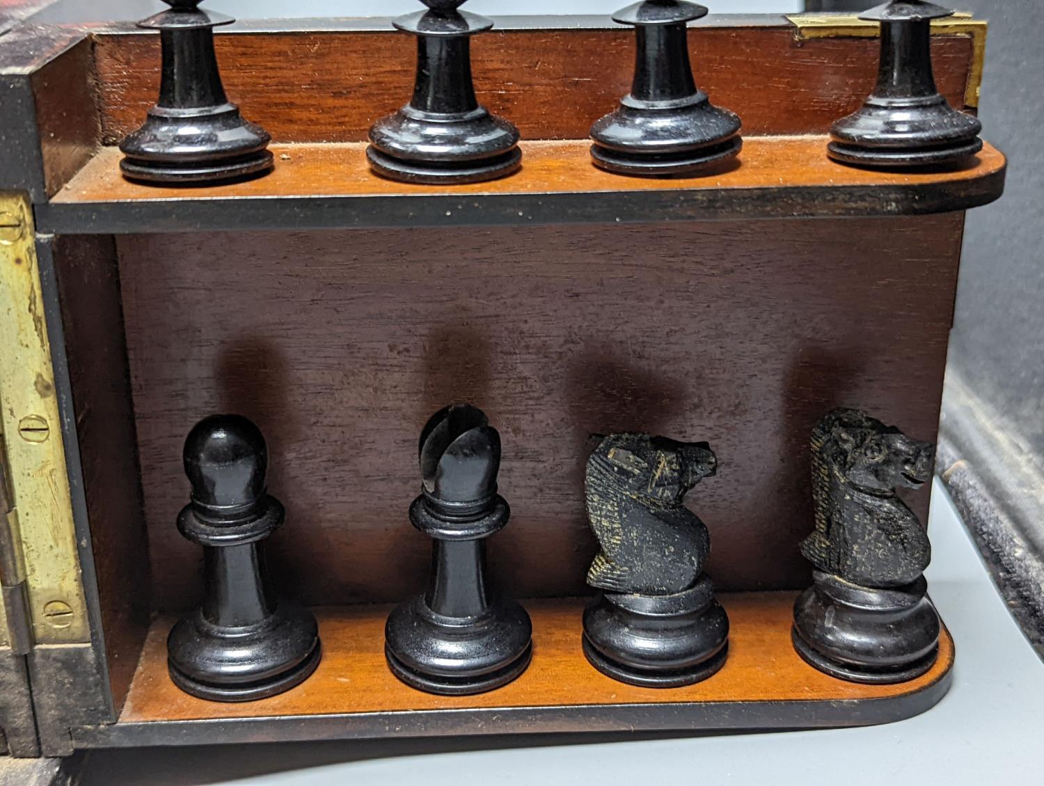 A Victorian burr walnut games compendium, 33cm wide - Image 9 of 10