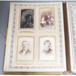 A Victorian photograph album, and various books