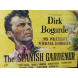 An original cinema poster for Dirk Bogarde in The Spanish Gardner, 71 x 95cm