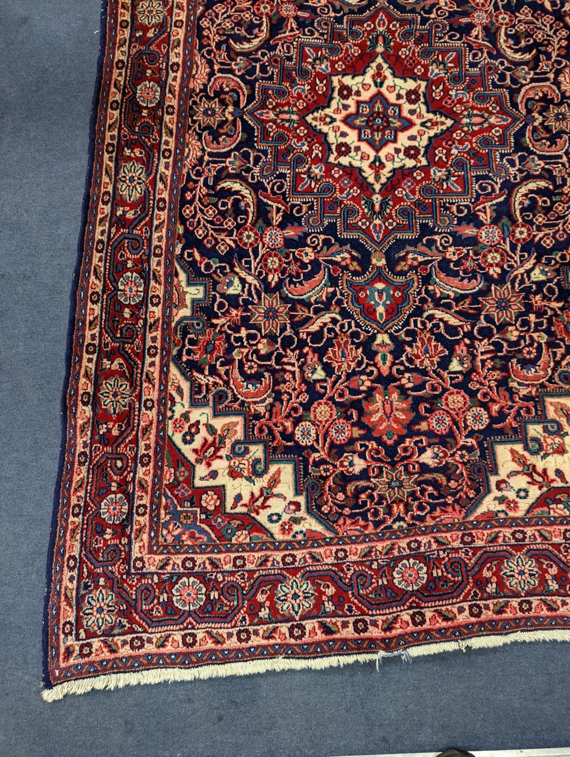 A North West Persian blue ground rug, 210 x 130cm - Image 2 of 5