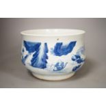 A Chinese blue and white censer, 19cm