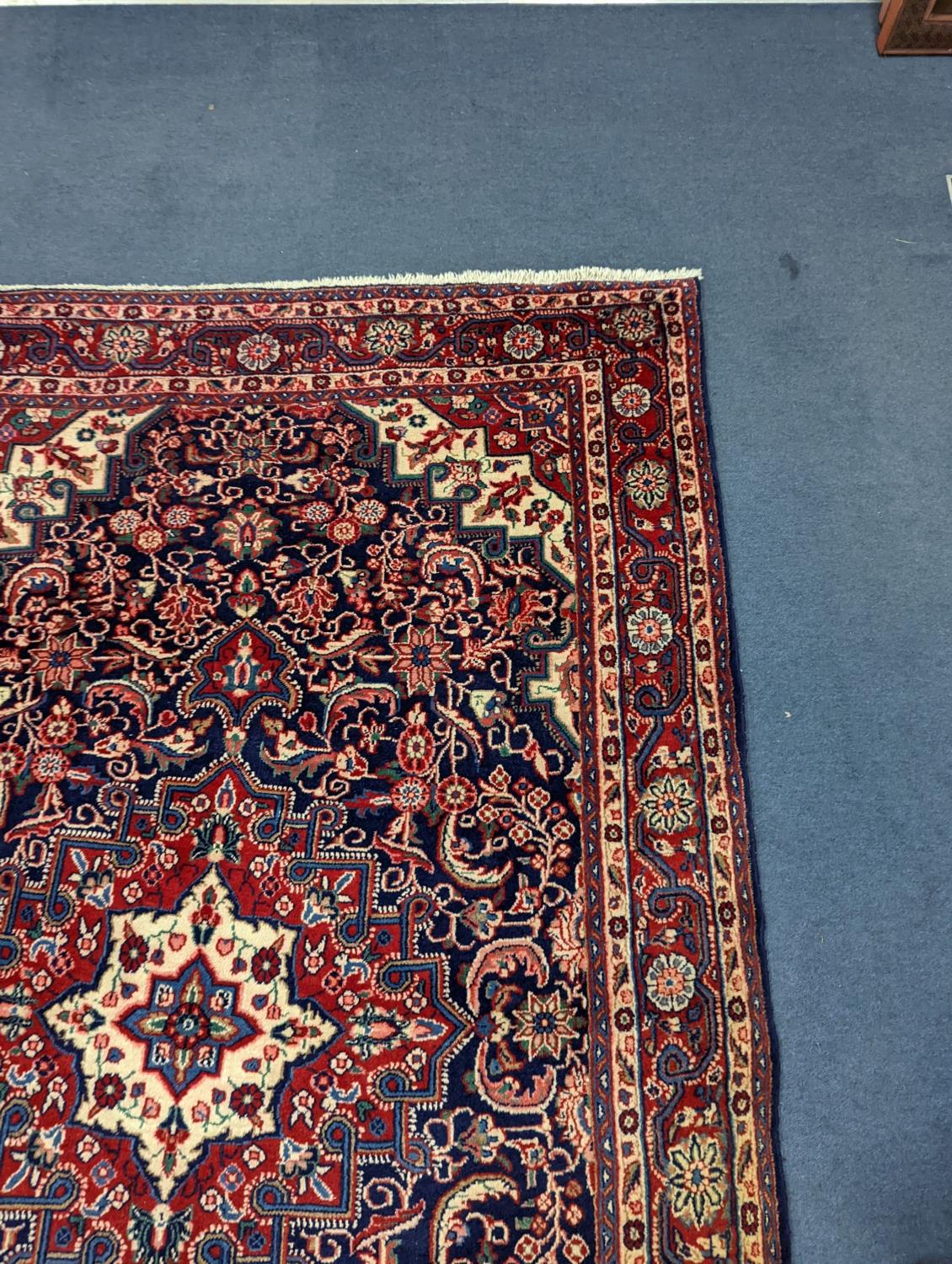 A North West Persian blue ground rug, 210 x 130cm - Image 4 of 5