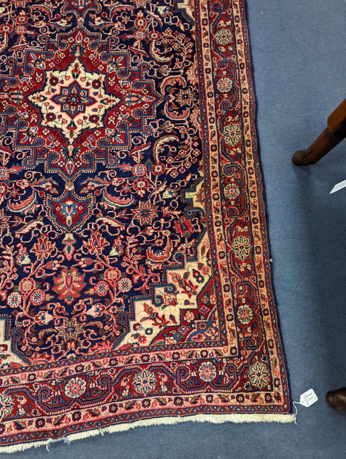 A North West Persian blue ground rug, 210 x 130cm - Image 3 of 5