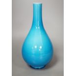 A Chinese turquoise glazed bottle vase 27cm