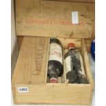 A case of three bottles of Chateau Capet St. Emilion, 1992, O.W.C.