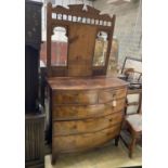 A Regency mahogany bowfront chest, width 105cm, depth 53cm, height 104cm