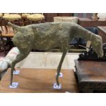 A composition model of a standing dog, width 100cm, height 73cm