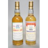 Two exclusive Master of Malt series whiskies: Hogmanay dram 1993/1994 Tomintoul 17 year old,