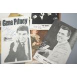 A Kinks signed postcard, Gene Pitney etc and postcards