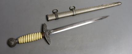 An original Italian officer's dagger MVSN, no maker,43 cms long.
