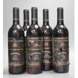 Five bottles of Peter Lehrmann Stonewell 1993 Shiraz