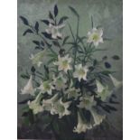 Lady Elizabeth Chalmers (1894-1939), oil of canvas, 'Lilies', signed, 91 x 70cm