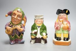 A Sylvac Coachman Toby jug, and eleven others, tallest 17cm