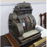 An early 20th century American National cash register, Serial Number 1068452/484, width 47cm,
