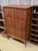 A mid century design Vanson chest of five drawers, width 78cm, depth 49cm, height 120cm