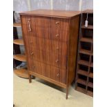 A mid century design Vanson chest of five drawers, width 78cm, depth 49cm, height 120cm