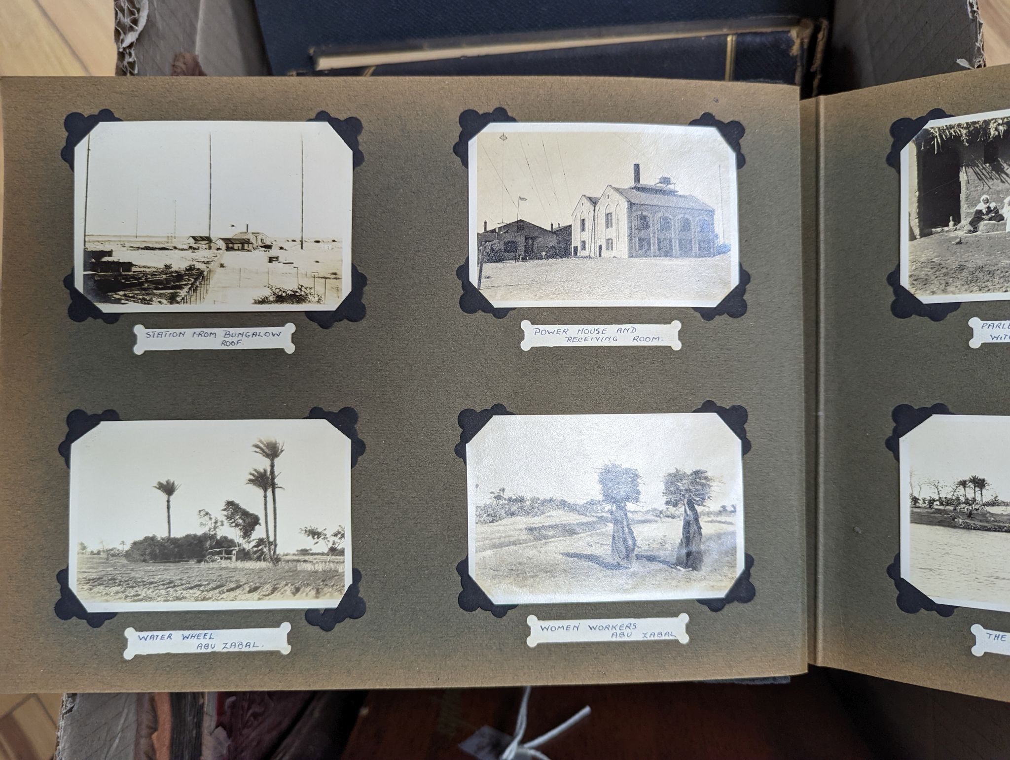 Holy Land - a collection of early 20th century photographs contained in a green velvet covered album - Image 2 of 6