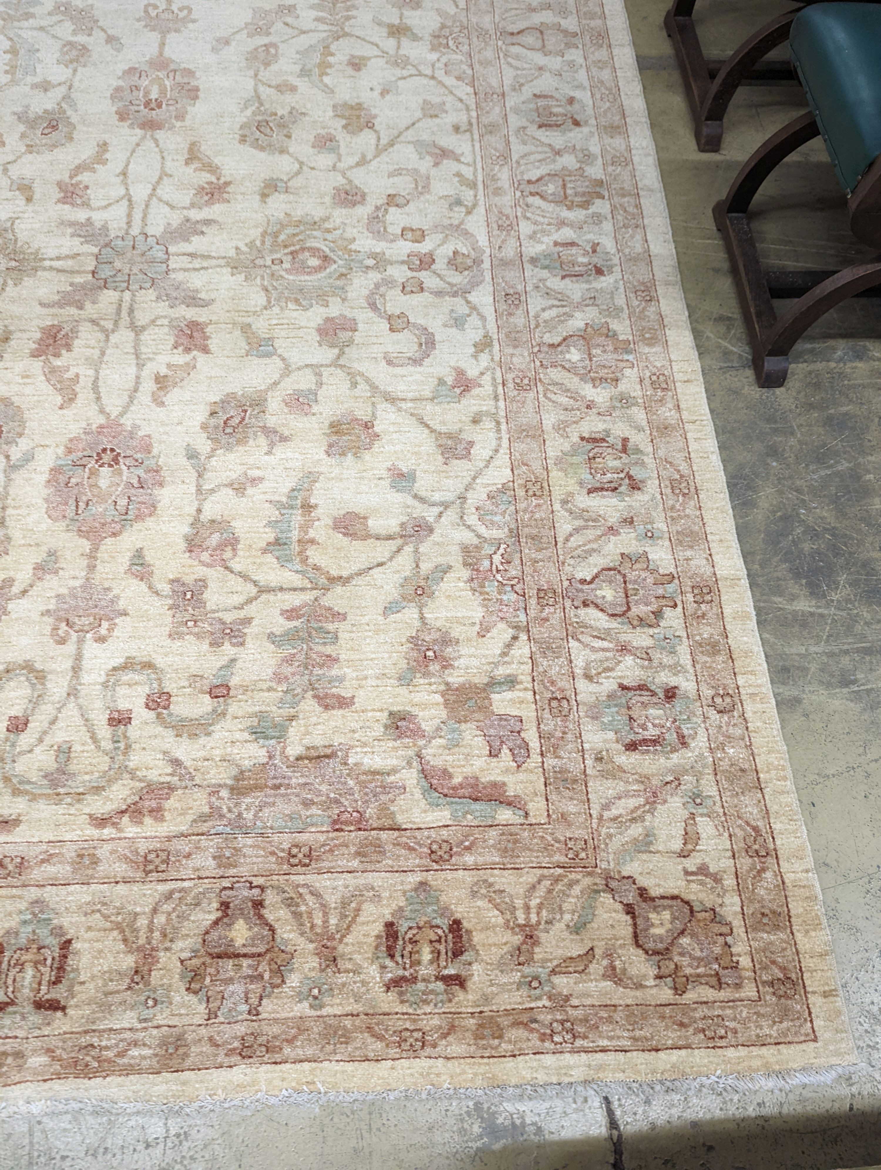 An Afghan Zeigler carpet, 300 x 212cm - Image 3 of 5