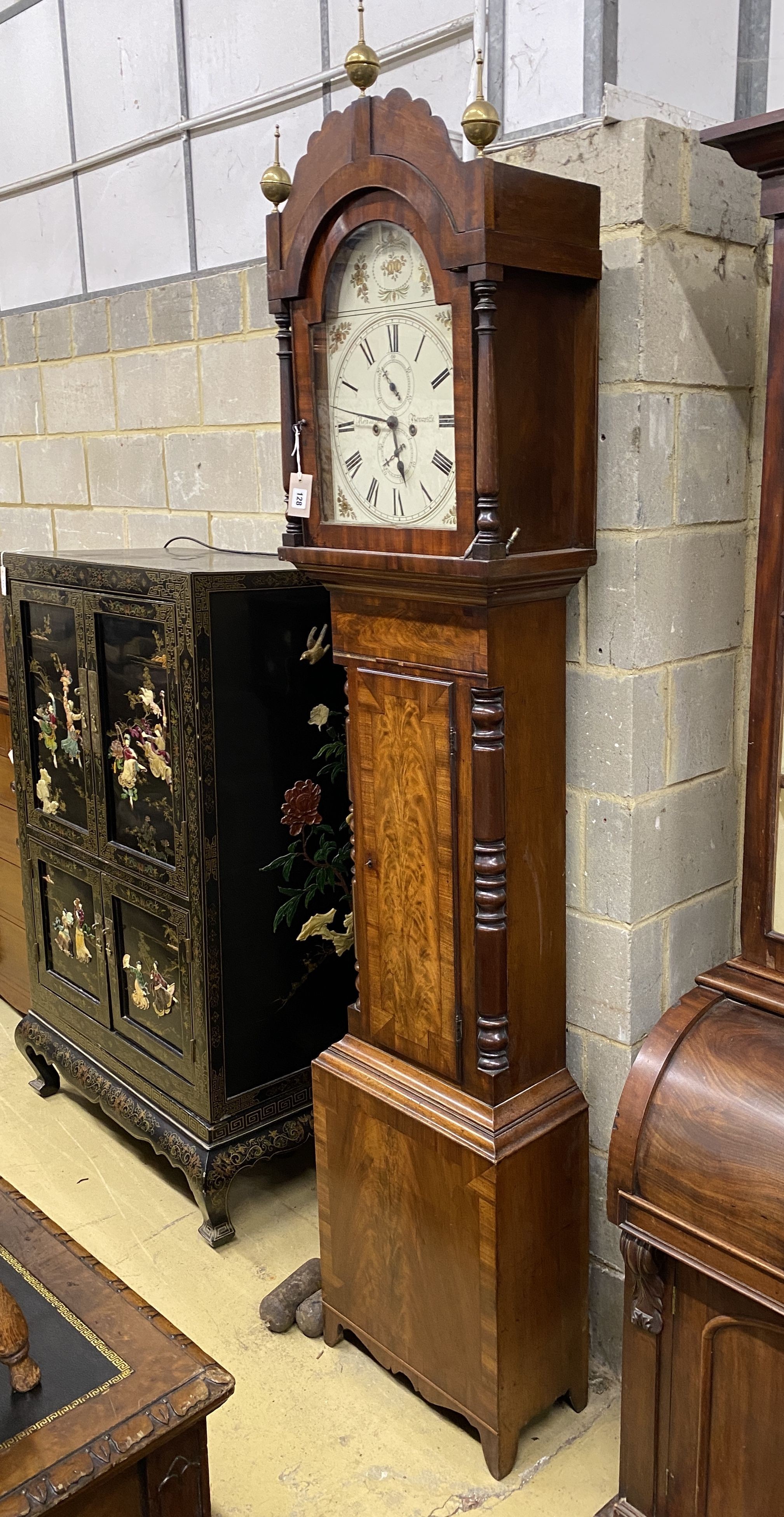 A Victorian mahogany 8 day longcase clock, marked Reid & Son, Newcastle, height 234cm - Image 2 of 2