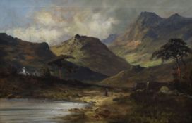William Richards (Jameson), oil on canvas, Ben Nevis, signed, 40 x 60cm