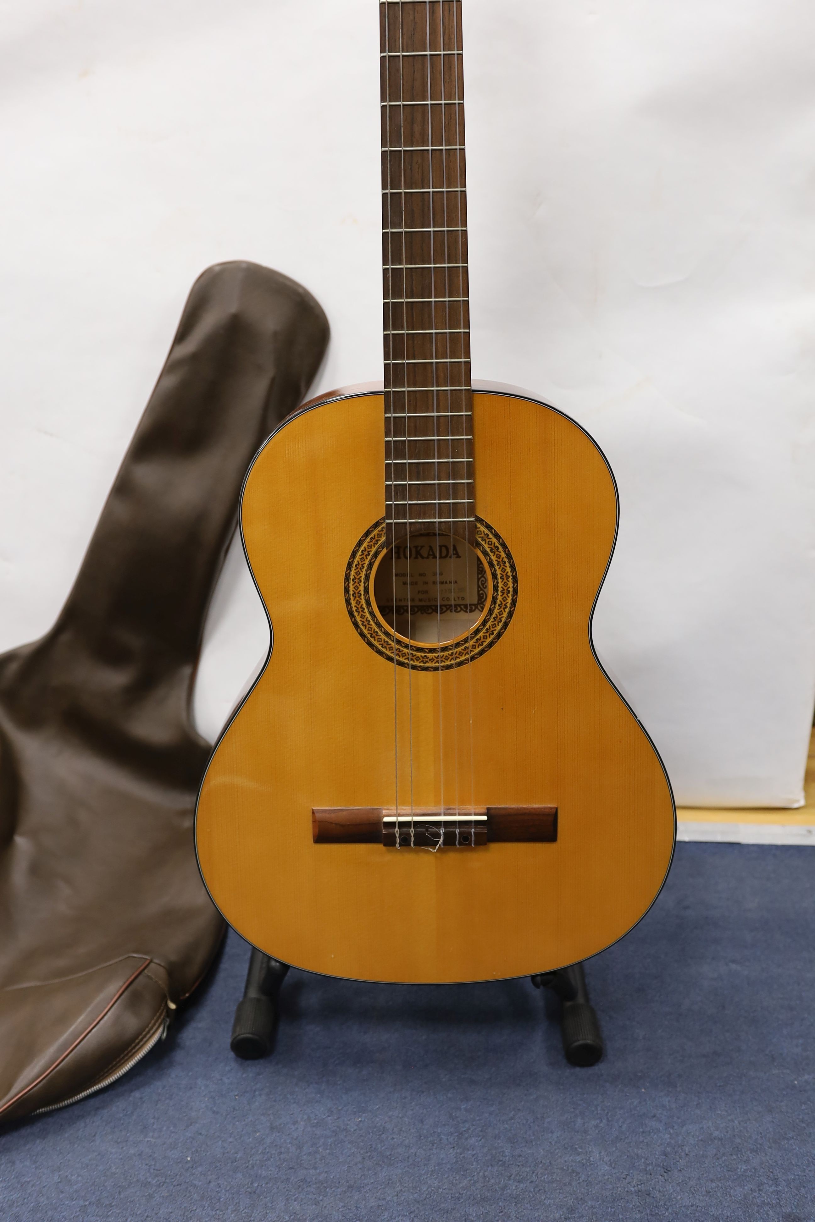 A Hokada classical guitar with case - Image 2 of 3