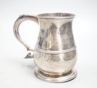 A George II silver baluster mug, with banded girdle, Benjamin Cartwright I, London, 1751, 12.2cm,