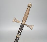 A late 19th century court sword,90cms long.