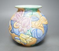 An Art Deco Beswick ware vase,18.5 cms high.