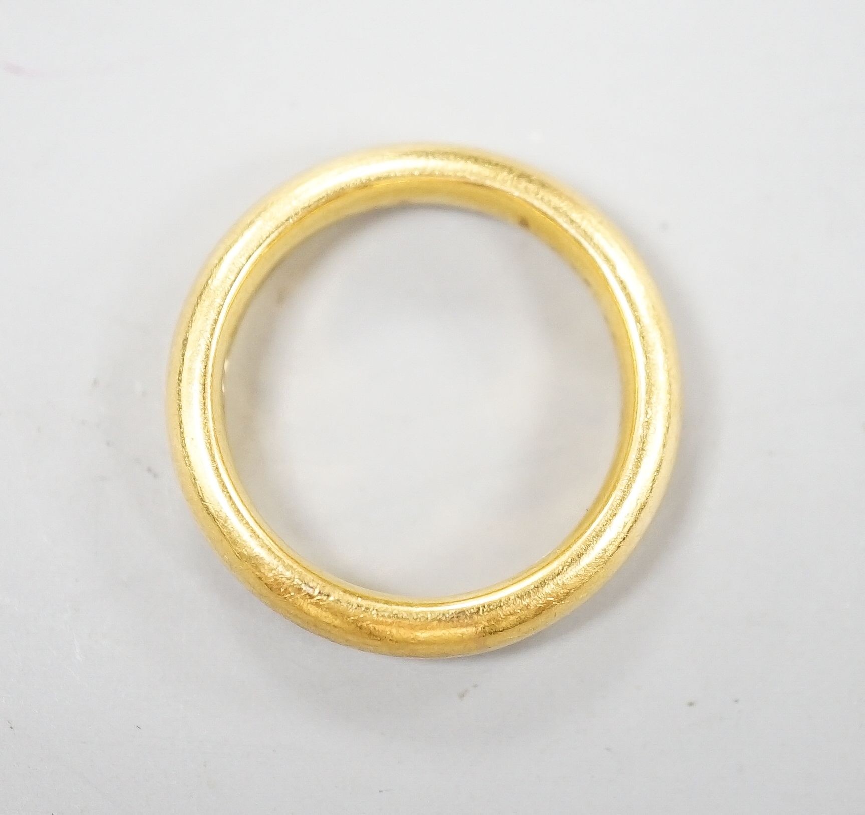 A 22ct gold wedding band, size K/L, 8.3 grams. - Image 2 of 3