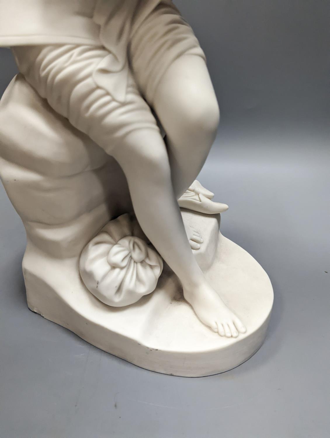 A Minton Parian Figure of Don Quixote's "Dorothea" by John Bell 35.5cm - Image 3 of 4