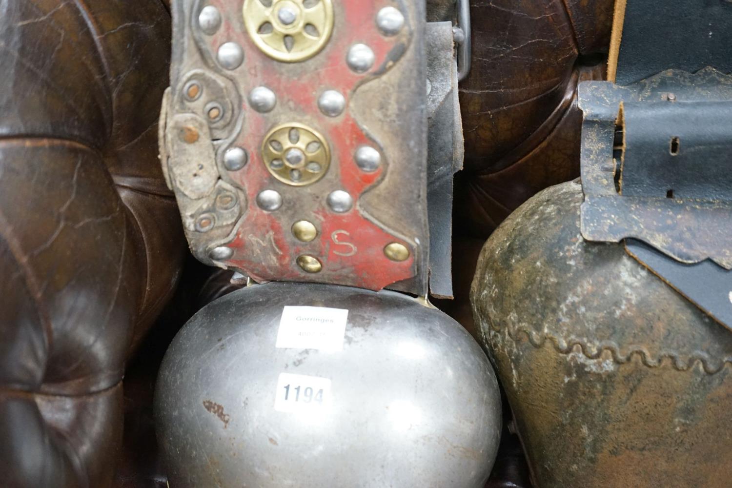 Two large French or Swiss vintage cow bells, larger 26cm, height 22cm - Image 4 of 7