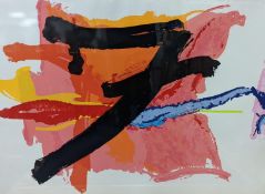 Vanda Harvey (1957-), artist proof print, 'Flame', signed in pencil and dated '90, 75 x 105cm