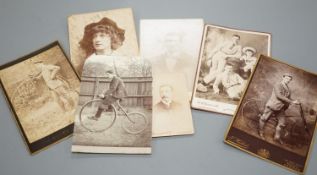 Two Victorian albums and a quantity of loose photographs