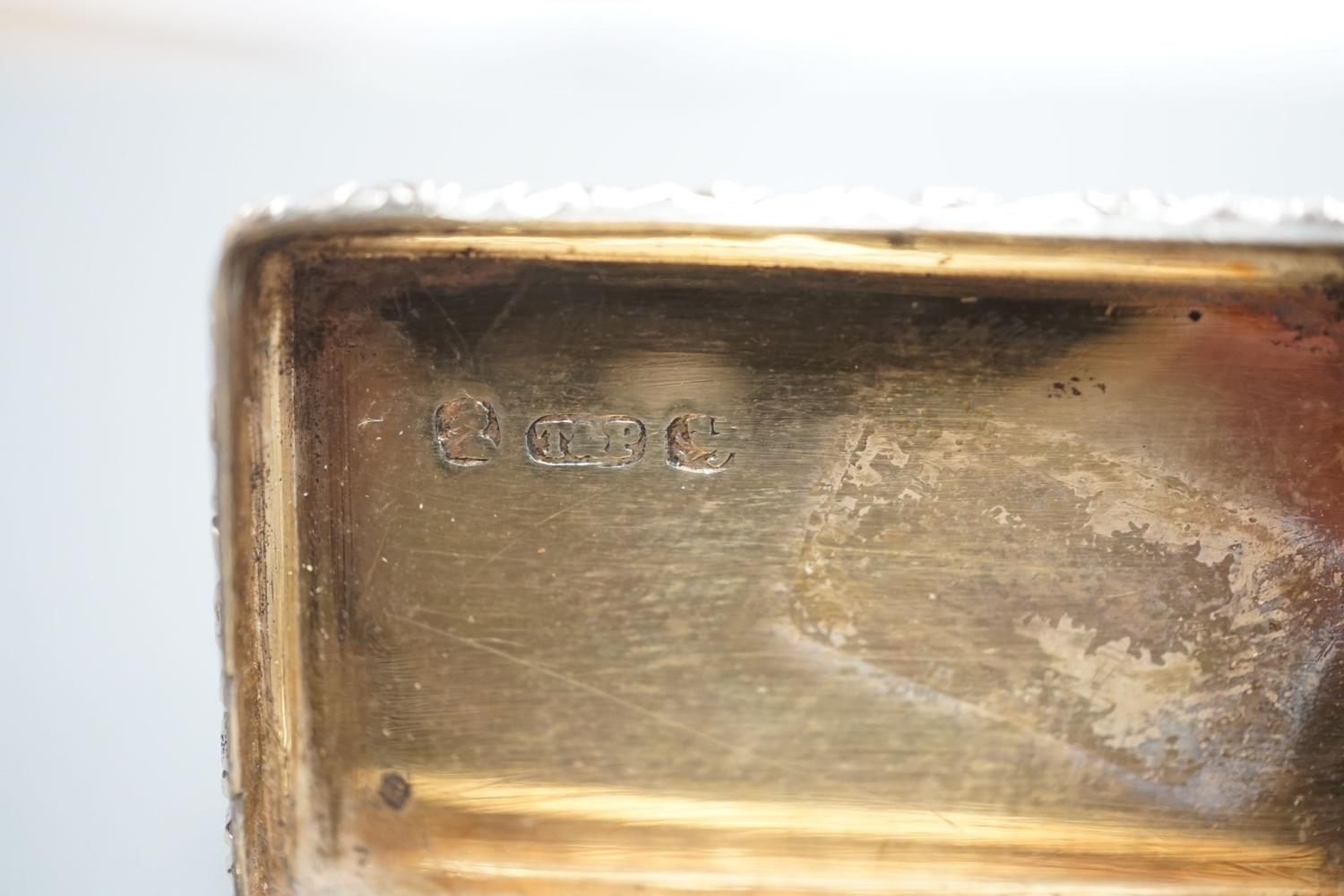 A William IV engraved silver rectangular vinaigrette, with engraved initials, Taylor & Perry, - Image 4 of 5
