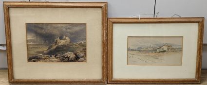 Birkett Foster (1825-1899), watercolour, 'Frejus', Studio stamp, 11 x 22cm and a watercolour of