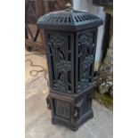 A Victorian style Esse Firemaster Solo hexagonal electric cast iron framed conservatory heater,
